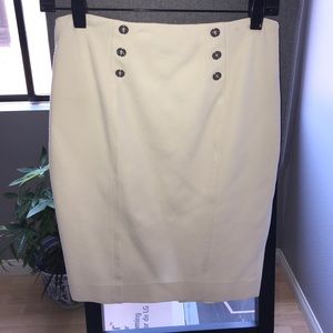 White Pencil skirt
